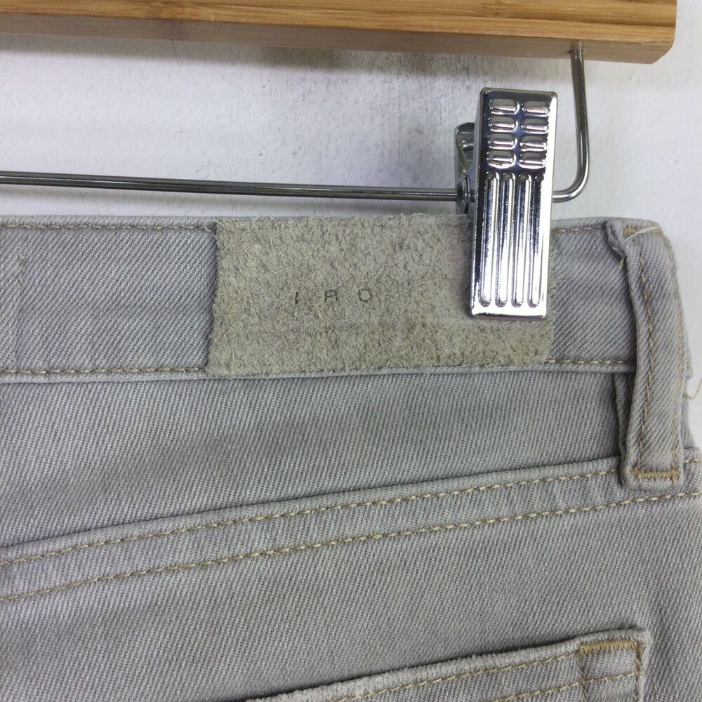 IRO Womens Skinny Jeans Denim Stretch Regular Fit Light Wash Gray Size 25 - Picture 10 of 14